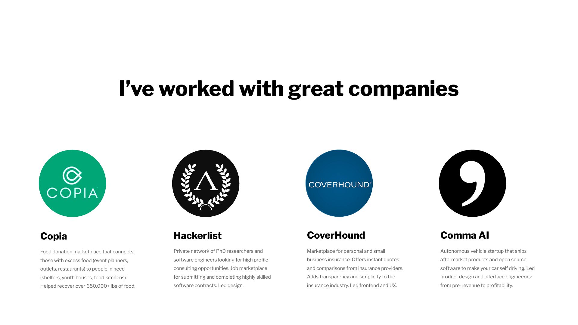 Slide 2: Selected companies