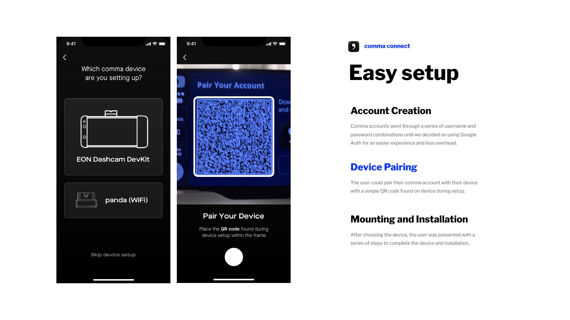 Slide 15: Easy setup — Device pairing